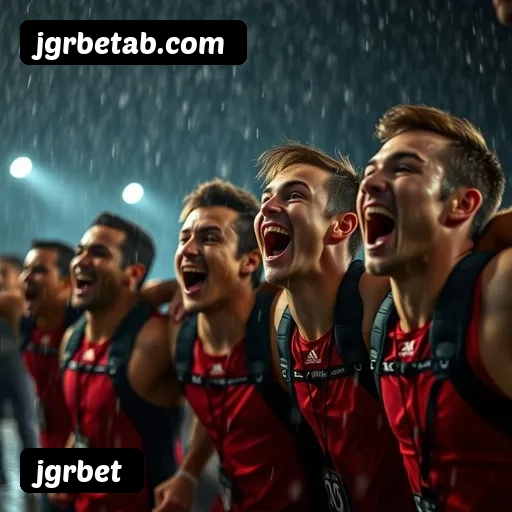 App jgrbet para iOS e Android — interface mobile, login biométrico e PIX integrado